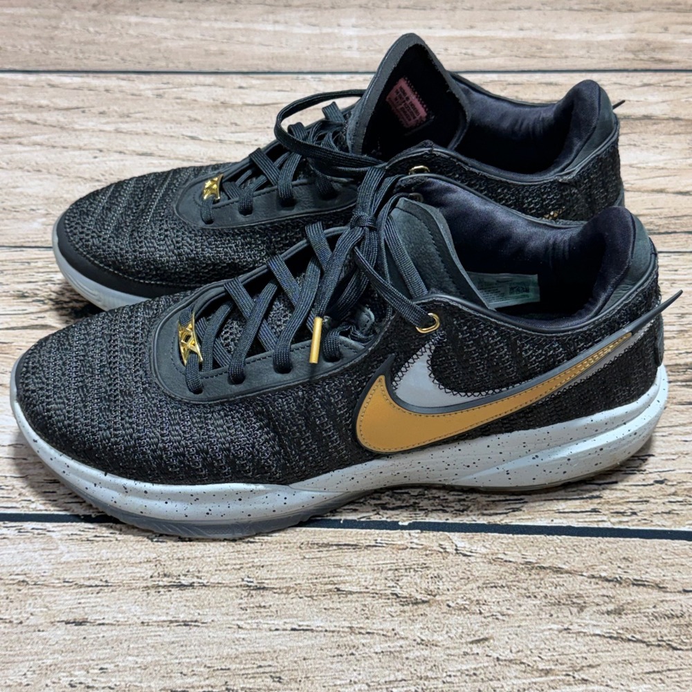 Nike LeBron 20 XX Basketball Shoes Mens 13 Black Gold Fab 5 DJ5423-003